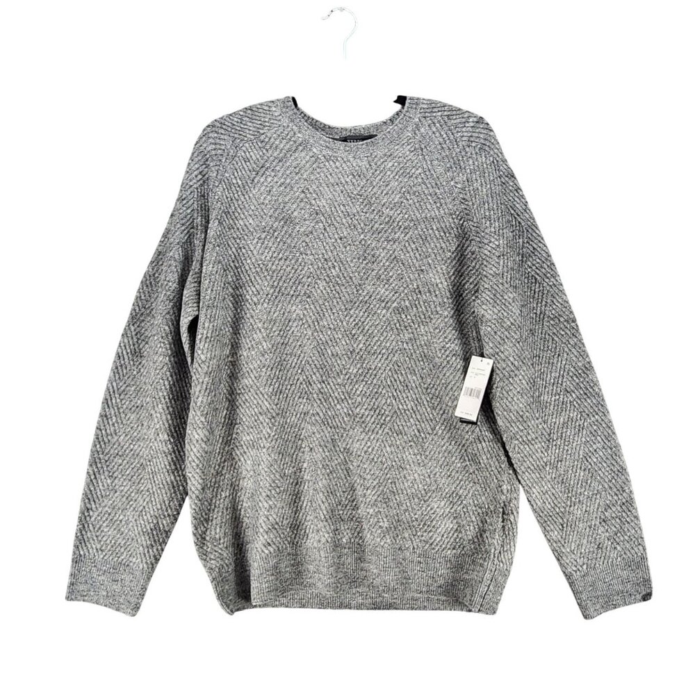 Liverpool Sweater Mens Medium Gray Acrylic Blend Long Sleeve Pullover *NWT*
